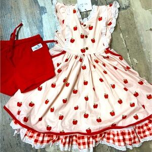 Love & Grow NWT Apple dress, shorts